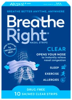 Breathe-Right-Nasal-Strips-Clear-SmallMedium-10-Pack on sale