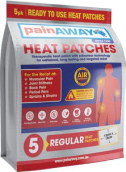 Pain-Away-Heat-Patches-Regular-5-Pack on sale