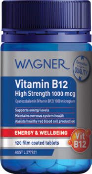 Wagner+Vitamin+B12+High+Strength+1000mcg+120+Tablets