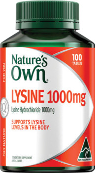 Nature%26rsquo%3Bs+Own+Lysine+1000mg+100+Tablets