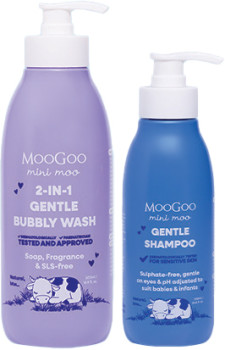 MooGoo-Mini-Moo-2-in-1-Gentle-Bubbly-Wash-500mL-or-Gentle-Shampoo-250mL on sale