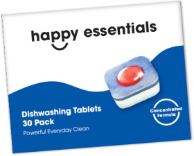 Happy-Essentials-Dishwashing-Tablets-30-Pack on sale