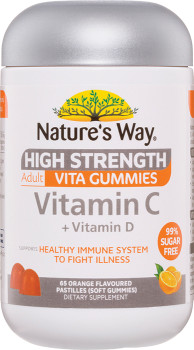 Natures-Way-High-Strength-Adult-Vita-Gummies-Vitamin-C-Vitamin-D-65-Pastilles on sale