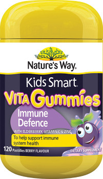 Natures-Way-Kids-Smart-Vita-Gummies-Immune-Defence-120-Pastilles on sale
