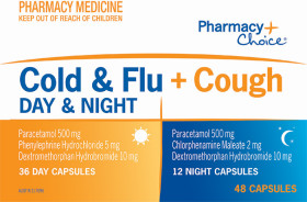 Pharmacy-Choice-Cold-Flu-Cough-Day-Night-48-Capsules on sale