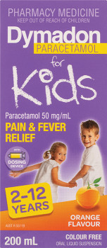 Dymadon-Paracetamol-for-Kids-2-12yrs-Orange-200mL on sale