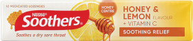 Soothers-Honey-Lemon-Lozenges-Stick-10-Pack on sale