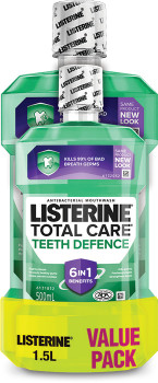 Listerine-Mouthwash-Teeth-Defence-15L-Value-Pack on sale