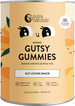 Nutra-Naturals-Gutsy-Gummies-Mango-Flavour-150g on sale