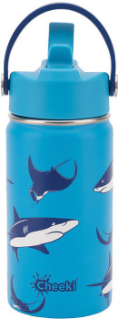 Cheeki-Insulated-Little-Adventure-Blue-Dolphin-Bottle-400mL on sale