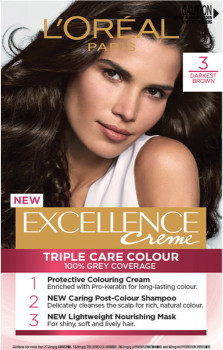 LOreal-Paris-Excellence-Triple-Care-Hair-Colour-3-Darkest-Brown on sale