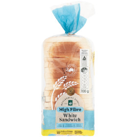 Woolworths-High-Fibre-Bread-Varieties-700g on sale
