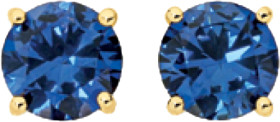 9ct-Gold-Created-Sapphire-5mm-Stud-Earrings on sale