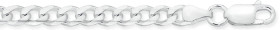 Sterling-Silver-21cm-Solid-Curb-Gents-Bracelet on sale
