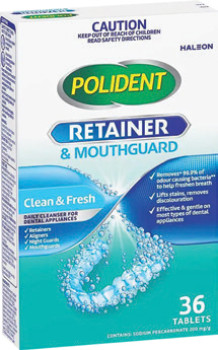 Polident+Retainer+%26amp%3B+Mouthguard+Cleanser+36+Tablets