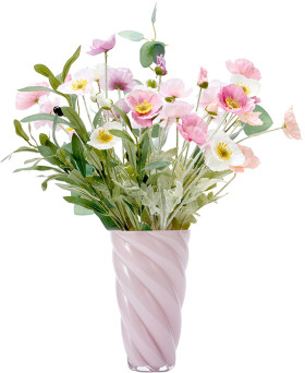 Pink-Swirl-Glass-Vase on sale