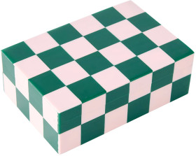 Green-and-Pink-Check-Decor-Box on sale