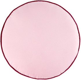 40cm+Velvet+Round+Cushion+-+Pink