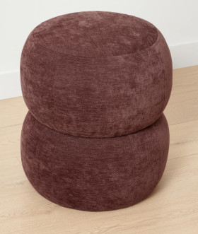 Curve-Ottoman-Burgundy on sale