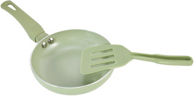 14cm-Mini-Fry-Pan-with-Egg-Flip-Green on sale