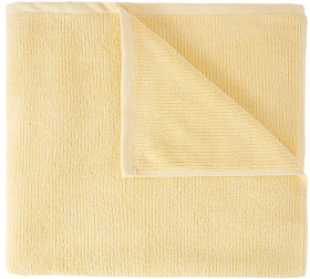 Ribbed-Cotton-Bath-Sheet-Yellow on sale