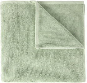 Ribbed-Cotton-Bath-Sheet-Green on sale