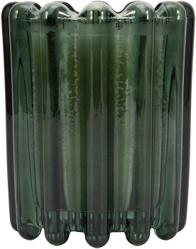 Amber-Woods-Ribbed-Glass-Candle on sale