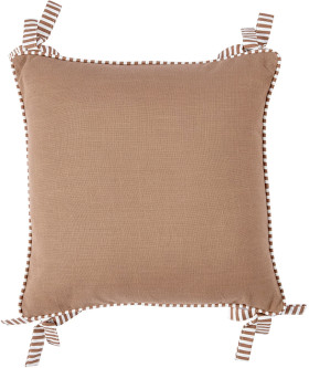 43cm-Bow-Cushion-Mocha on sale