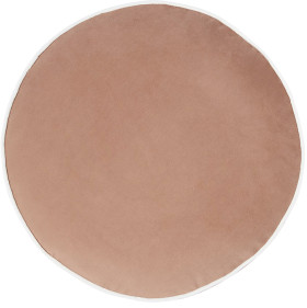 40cm-Velvet-Round-Cushion-Mocha on sale