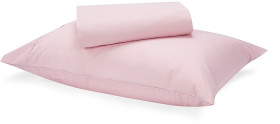 180-Thread-Count-Sheet-Set-King-Single-Bed-Pink on sale