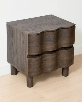 Ripple-2-Drawer-Bedside-Table-Walnut on sale