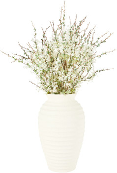 Tall-Ribbed-Ceramic-Vase on sale