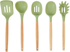 Set-of-5-Utensils-Green on sale