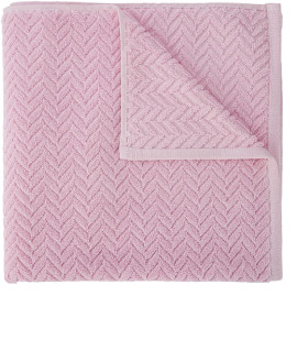 Chevron-Cotton-Bath-Towel-Pink on sale