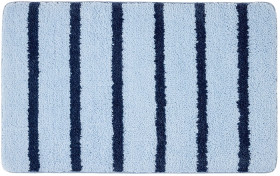 Memory-Foam-Bath-Mat-Blue-Stripe on sale