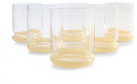 6-Butter-Bubble-Tumbler-Glasses on sale
