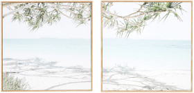 2-Pack-Beach-Framed-Canvas-40cm-x-40cm on sale