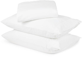 Stonewashed-Cotton-Sheet-Set-Queen-Bed-White on sale