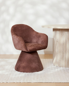 Gigi-Swivel-Dining-Chair-Burgundy on sale