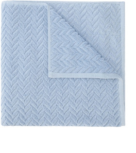 Chevron-Cotton-Bath-Towel-Blue on sale