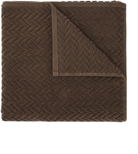 Chevron-Cotton-Bath-Towel-Chocolate on sale