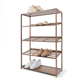 5-Tier-Walnut-Look-Shoe-Rack on sale