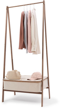 Walnut-Look-Garment-Rack on sale