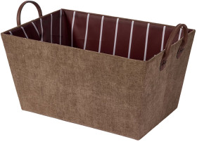 Tapered-Chenille-Basket-Chocolate on sale