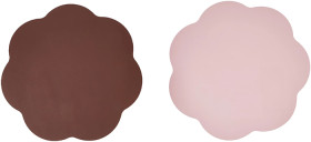 Leather-Look-Wave-Reversible-Placemat-Chocolate-and-Pink on sale