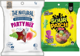 The-Natural-Confectionery-Co-130230g-Sour-Patch-Kids-Bag-190g-or-Pascall-Lollies-150300g-Selected-Varieties on sale