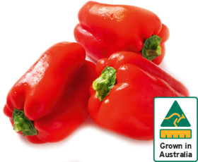Australian-Red-Capsicum on sale