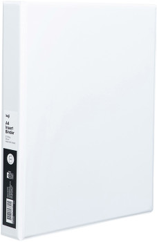 Keji-A4-25mm-2D-Insert-Binder-White on sale