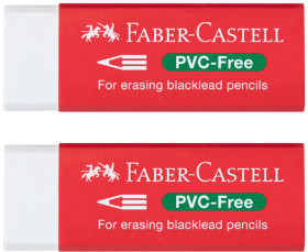 Faber-Castell-2-Pack-PVC-Free-Eraser on sale