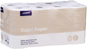 J.Burrows+2+Ply+Toilet+Paper+16+Pack